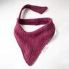 Embroidered Cotton Bandana - Dreamy Burgundy
