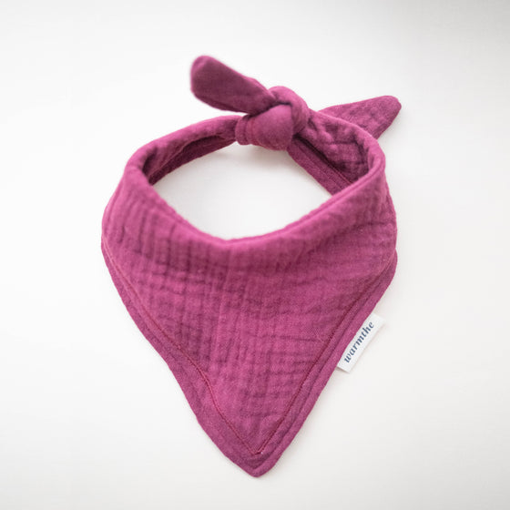 Embroidered Cotton Bandana - Dreamy Burgundy