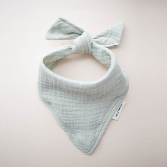 Embroidered Cotton Bandana - Sweet Green
