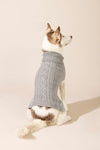 Baby Alpaca Cable Knit Sweater - Grey